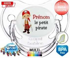 Petit pirate + prénom: Sucette Physiologique-su7.fr