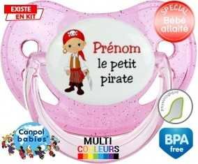 Petit pirate + prénom: Sucette Physiologique-su7.fr