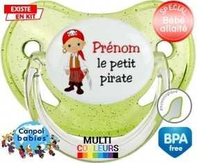 Petit pirate + prénom: Sucette Physiologique-su7.fr