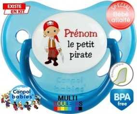 Petit pirate + prénom: Sucette Physiologique-su7.fr
