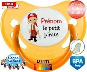 Petit pirate + prénom: Sucette Physiologique-su7.fr
