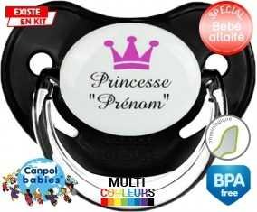 Princesse couronne + prénom: Sucette Physiologique-su7.fr