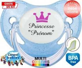 Princesse couronne + prénom: Sucette Physiologique-su7.fr