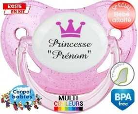 Princesse couronne + prénom: Sucette Physiologique-su7.fr
