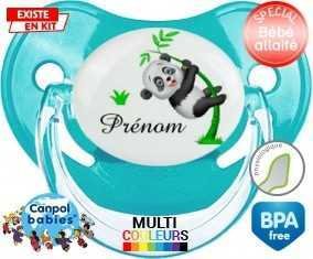 Panda style1 + prénom : Tétine Physiologique personnalisée