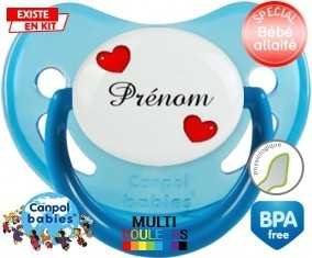 Cœurs Style2 + prénom: Sucette Physiologique-su7.fr