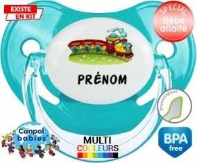 Train + prénom : Sucette Physiologique personnalisée