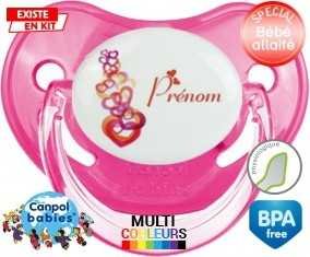 Coeurs + prénom: Sucette Physiologique-su7.fr