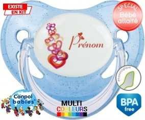 Coeurs + prénom: Sucette Physiologique-su7.fr