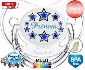Étoile modèle (garçon) + prénom: Sucette Physiologique-su7.fr