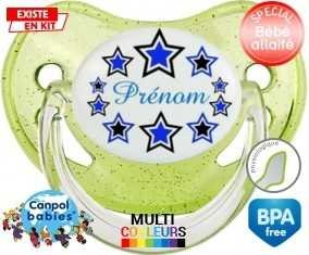 Étoile modèle (garçon) + prénom: Sucette Physiologique-su7.fr