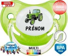 Tracteur + prénom: Sucette Physiologique-su7.fr