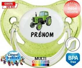 Tracteur + prénom: Sucette Physiologique-su7.fr