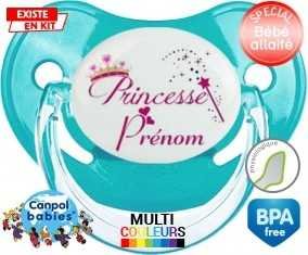 Princesse + prénom : Sucette Physiologique personnalisée