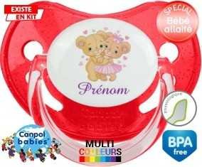 Ourson câlin + prénom: Sucette Physiologique-su7.fr