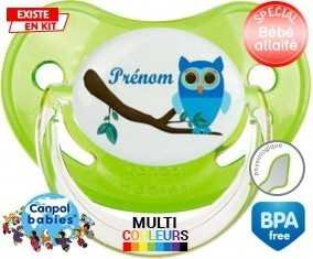 Hibou style1 + prénom: Sucette Physiologique-su7.fr