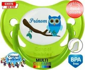 Hibou style1 + prénom: Sucette Physiologique-su7.fr
