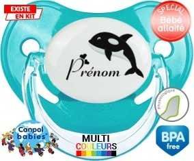 Orque + prénom : Tétine Physiologique personnalisée