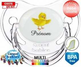 Poussin + prénom: Sucette Physiologique-su7.fr