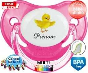 Poussin + prénom: Sucette Physiologique-su7.fr