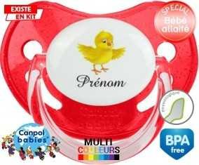 Poussin + prénom: Sucette Physiologique-su7.fr