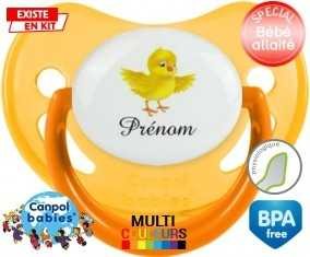 Poussin + prénom: Sucette Physiologique-su7.fr