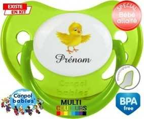 Poussin + prénom: Sucette Physiologique-su7.fr