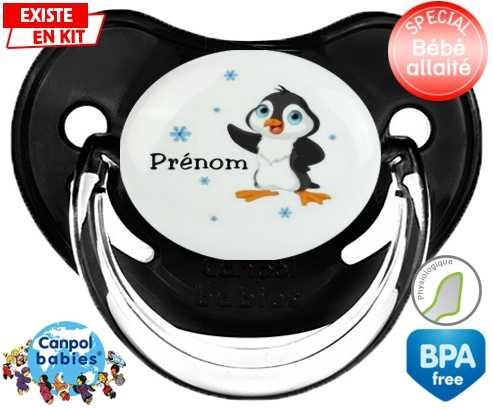 Pingouin + prénom: Sucette Physiologique-su7.fr