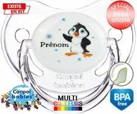 Pingouin + prénom: Sucette Physiologique-su7.fr