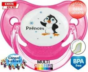 Pingouin + prénom: Sucette Physiologique-su7.fr