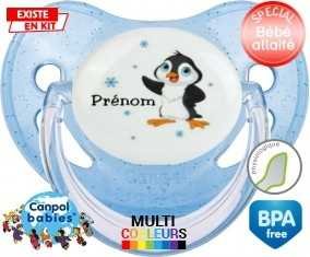 Pingouin + prénom: Sucette Physiologique-su7.fr