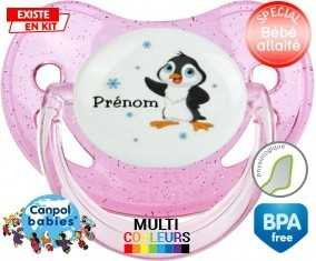 Pingouin + prénom: Sucette Physiologique-su7.fr