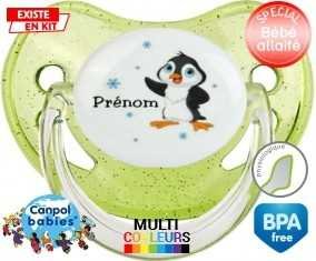 Pingouin + prénom: Sucette Physiologique-su7.fr