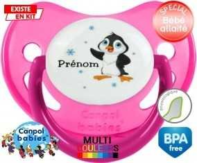 Pingouin + prénom: Sucette Physiologique-su7.fr