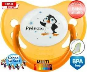Pingouin + prénom: Sucette Physiologique-su7.fr