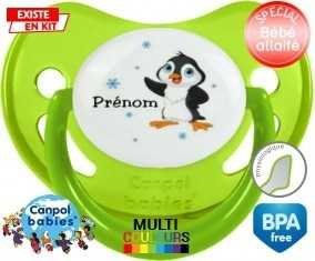 Pingouin + prénom: Sucette Physiologique-su7.fr