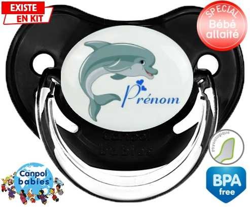 Dauphin + prénom: Sucette Physiologique-su7.fr