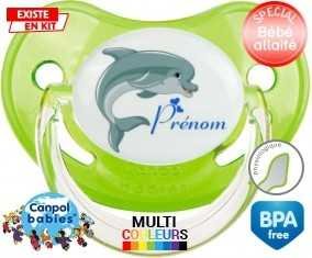 Dauphin + prénom: Sucette Physiologique-su7.fr