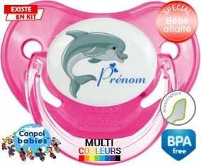 Dauphin + prénom: Sucette Physiologique-su7.fr