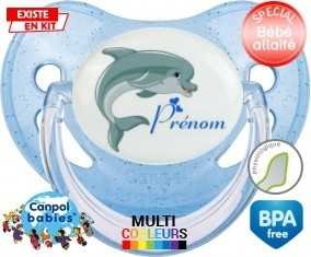 Dauphin + prénom: Sucette Physiologique-su7.fr