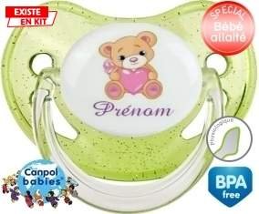 Ourson (fille) + prénom: Sucette Physiologique-su7.fr