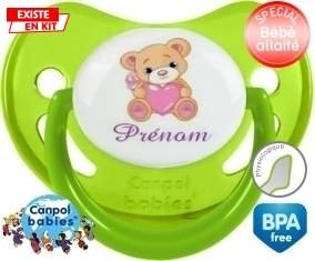 Ourson (fille) + prénom: Sucette Physiologique-su7.fr
