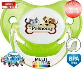 Chien chat os + prénom: Sucette Physiologique-su7.fr