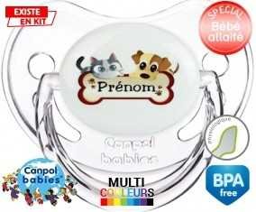 Chien chat os + prénom: Sucette Physiologique-su7.fr