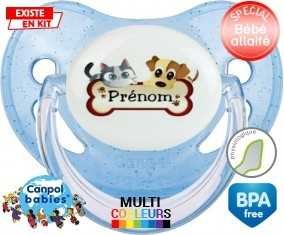 Chien chat os + prénom: Sucette Physiologique-su7.fr