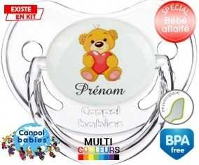 Ourson (garçon) + prénom: Sucette Physiologique-su7.fr