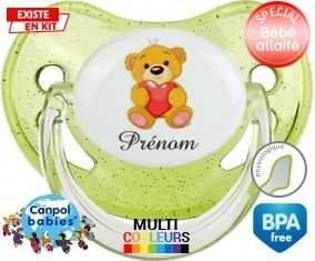 Ourson (garçon) + prénom: Sucette Physiologique-su7.fr