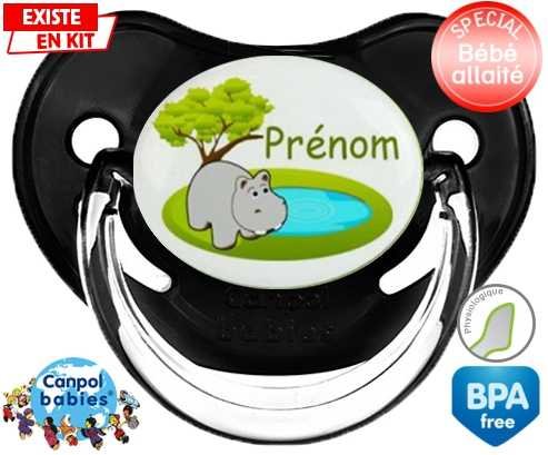 Hypopotame + prénom: Sucette Physiologique-su7.fr