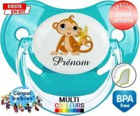 Singe banane + prénom: Sucette Physiologique-su7.fr