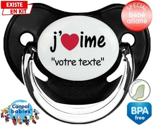 J'aime style2 + prénom: Sucette Physiologique-su7.fr